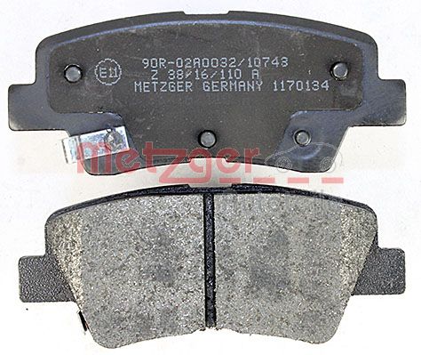 METZGER 1170134 GREENPARTS Bremsbelagsatz, Scheibenbremse